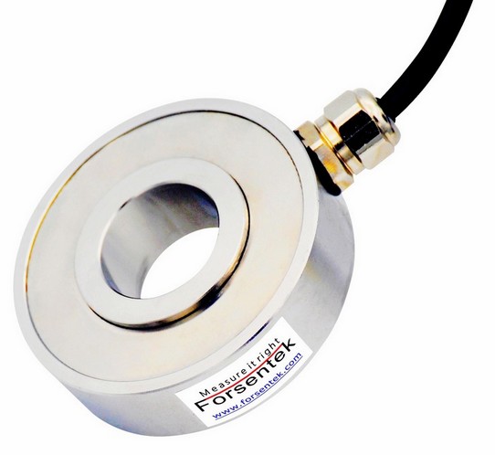 Hollow Type Bolt Fastening Clamping Load Cell 0-150kN Force Washer