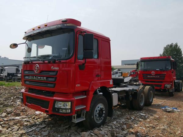 25 - 60 Tons 6x4 F3000 Shacman Tractor Truck Air / Hydraulic Braking System