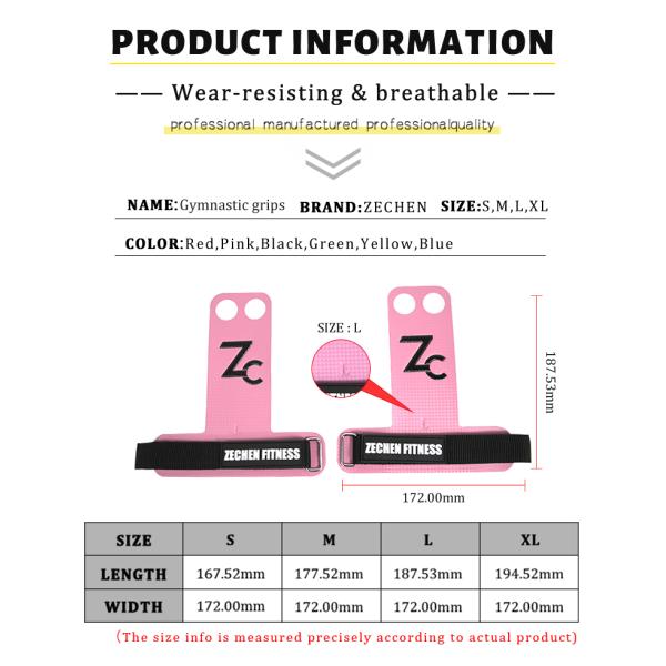 Gymnastics Palm Crossfit Carbon Fiber Hand Grips Pink 2mm Leather Fitness Gym For Women