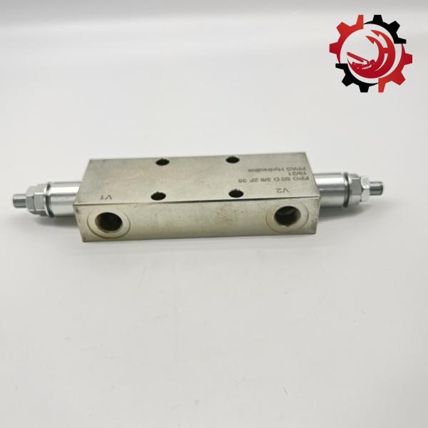 FPO 50 D 3/8 2F 35 Valve d'équilibre couleur argentée OEM pour pièces de camions de pompes à béton