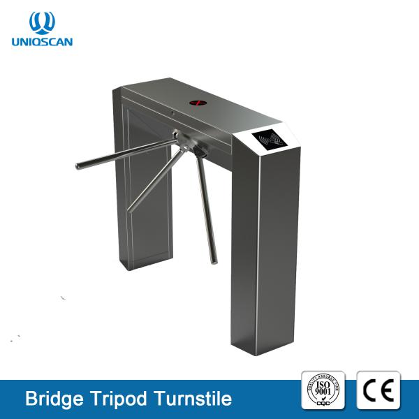 Fully Auto Bridge Tripod Turnstile Gate Bi Directional With Adjustable Speed