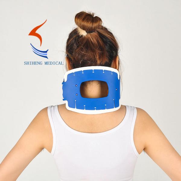 Emergency cervical collar free size blue yellow color rigid collar brace China manufacturer