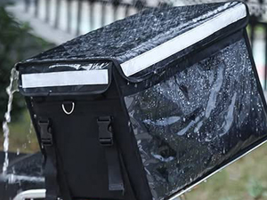 Portable Durable Tarpaulin Waterproof Food Transport Cooler Bag Printed Compartment On-The-Go Temperature Control Food Packaging and Delivery Thickened Waterproof Takeaway Box