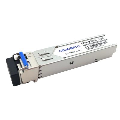 Les DOM recto du module 1000BASE-BX TX1310nm/RX1550nm LC SMF d'émetteur-récepteur de BiDi SFP 1.25G 20km