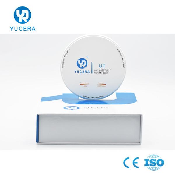 Bloco dental alto da zircônia do transmitância 49% 18mm UT para o folheado