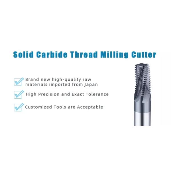 Vertical Carbide Undercutting End Mills Thread CNC Milling