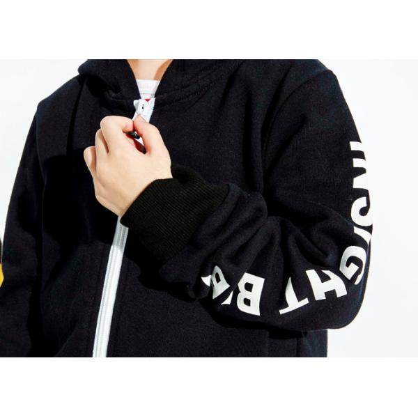 Trendy 100% Cotton Girls Fleece Hoodie , Casual Kids Cardigan Sweater