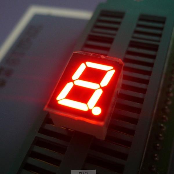 0.39 Inch Common Anode single digit 7 Segment Led Display Black Face For Digital Indicator