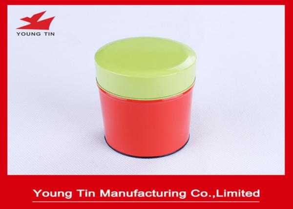 0.23 MM Tinplate Metal Type Custom Printed Mini Round Tin Container With Cap