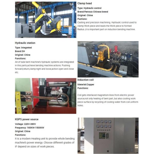Пресса горячей трубы индукции 5D гнуть, оборудование трубы гнуть размер 3 до 76 дюймов