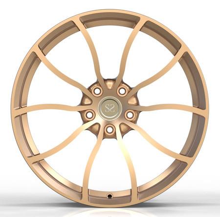 Custom Aluminum Alloy Forged Wheels Champagne Gold For BMW 520d F10 Rims