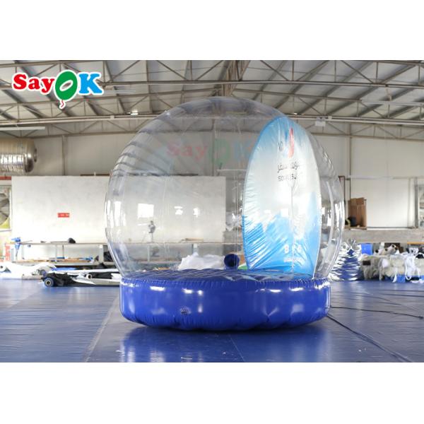 Шарик снежного шара украшений рождественского двора рекламы раздувной гигантский