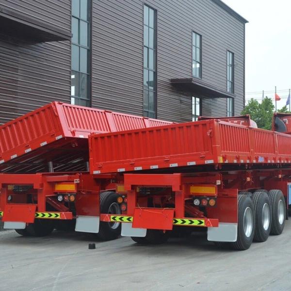 Afrique 3 axes basculants Transports de mines de charbon Semi-remorque: Conçue pour le transport et le déchargement efficaces de sable/charbon