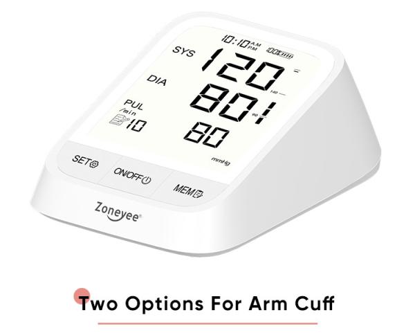 Rechargeable Blood Testing Equipments Arm Type Electronic Blood Pressure Monitor