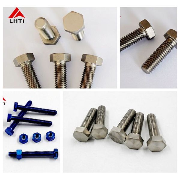 Standard Hex Titanium Bolts Nuts DIN933 DIN934 M8 M10 Gr2 Gr5 Acid Resistance