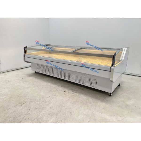 Customizable Meat Display Cooler Lighting Adjustable Meat Display Refrigerator