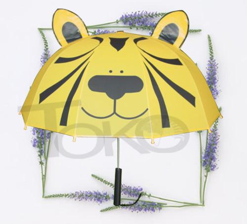 Dome Shaped Kids Rain Umbrellas , Children's Character Umbrellas Hook Handle