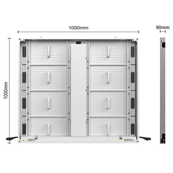 P6.667 Outdoor LED Display Wall Shopping Mall Exterior Giant Advertising Board ABXING OF
