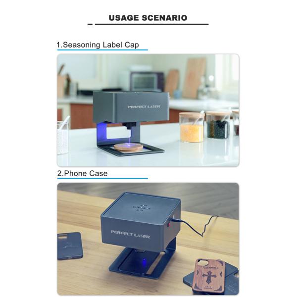 портативные мини настольные гравировка и автомат для резки отметки лазера 3W для древесины
