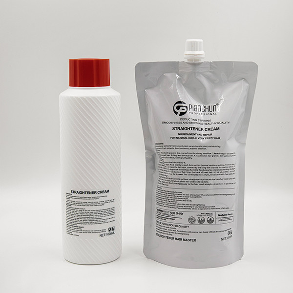 Salon Hair Straightener Lotion Permanent , Straightening Hair Cream Natural