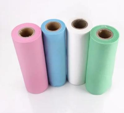 Breathable Eco Friendly Disposable Bedsheet Roll Soft Dust Proof PE Lamination Fabric
