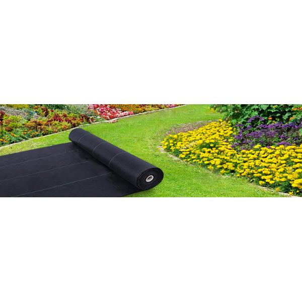 Garden Weed Barrier Landscape Fabric Durable & Heavy-Duty Weed Block Gardening Mat, Easy Setup & Superior Weed Control