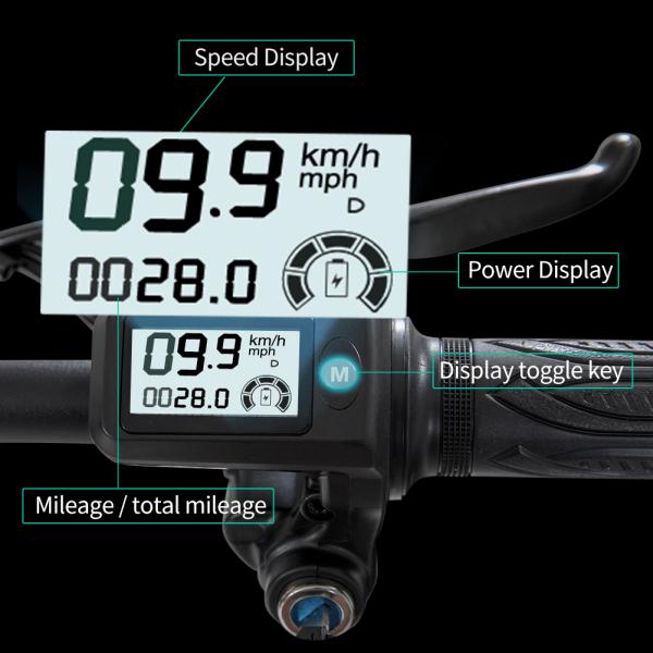 20-Inch Folding Lithium Battery Assisted Variable Speed Off-Road Snow Electric Vehicle Motorized Electric Bicycle