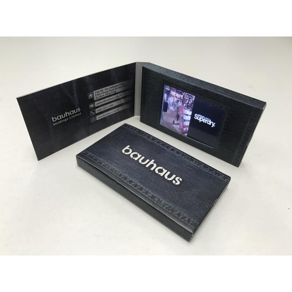 Paper Material Video Business Card 2.4 Inch Tft Hd Video Brochure Rechargeable