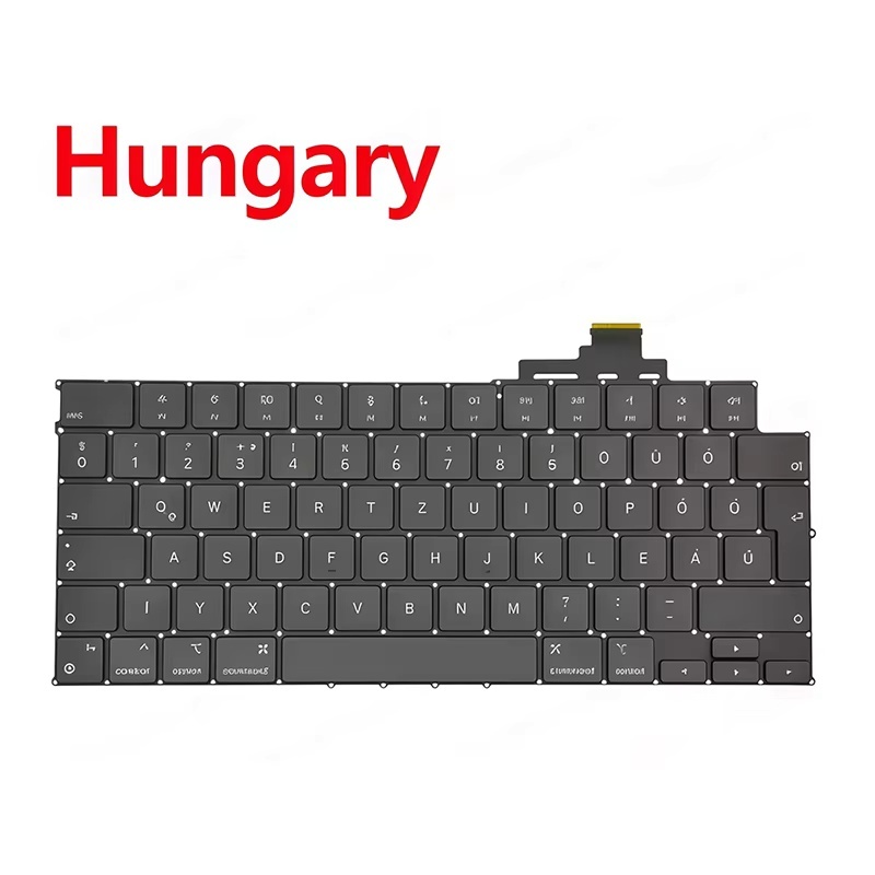 Brand New Replacement Keyboard for MacBook Air M2 13.6 Retina A2681 with Multiple Language Layouts US UK English Danish Swedish Arabic Hungarian Czech etc