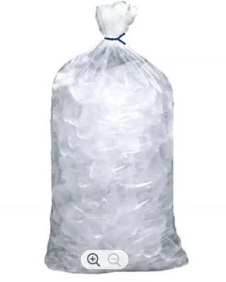 Custom Frozen Plastic Ice Bags Gravure Printing Drawsrting Ice Cube Bag