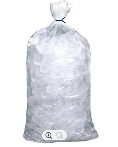 Custom Frozen Plastic Ice Bags Gravure Printing Drawsrting Ice Cube Bag