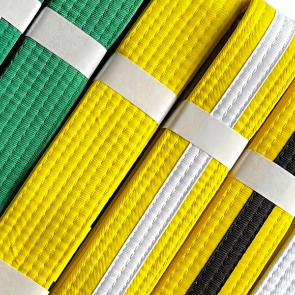 Kids And Adults 240gsm Fabric Weight Judo Belt With Custom Logo