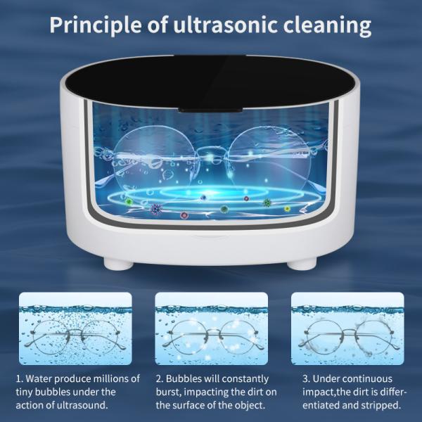 35W BSCI Ultrasonic Cleaning Bath 600ML Stainless Steel With Digital Timer