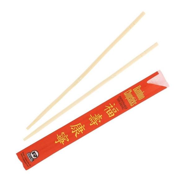 Palillos chinos de bambú personalizados de 20 cm desechables ecológicos aptos para alimentos