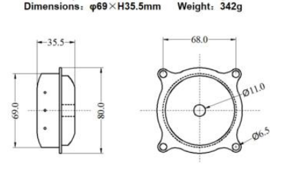 Airbag Gas  Generator for Driver Passenger  Airbag Size ∅69mm*H39.5mm Original Parts