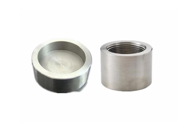 Forged Steel Pipe Fittings Stainless Steel Socket Weld Cap / Threaded Cap