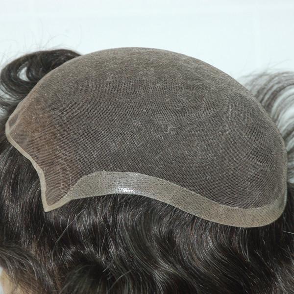 Toupet pour homme 100% cheveux humains pour une transformation de la ligne de cheveux naturelle