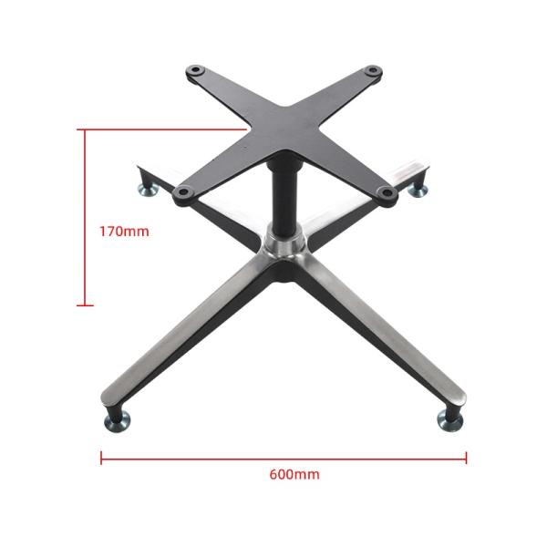 Accessoires de chaises de bureau: ensemble de jambes cinq et quatre étoiles en alliage d'aluminium, jambes de chaise à cinq et quatre griffes