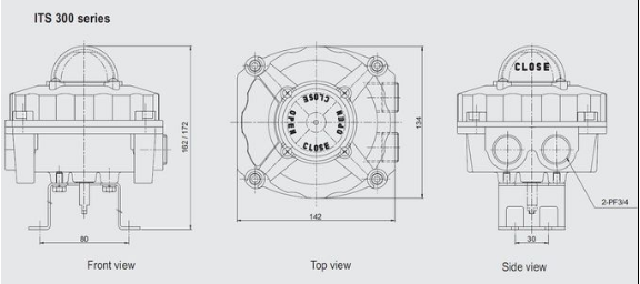 ITS300 Explosion Proof position monitoring Pneumatic valve type feedback device Switch feedback