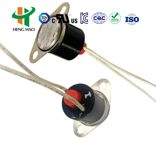 KSD301 Bimetal Thermostat Temperature Controlled Switch with Normally Closed or Open Auto or Manual Reset UL/CQC/TUV/RoHS Certified