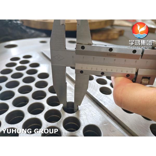 Heat Exchanger Parts Sa266 Gr.2n Carbon Steel Tubesheet Thread Hole