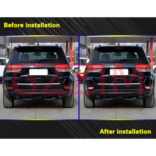 Динамический отражатель сигналов поворота для Jeep Grand Cherokee светодиодный бамперный фонарь заднего тумана