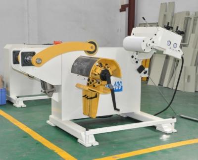 Decoiling automático e máquina de endireitamento hidráulica com imprensa de poder