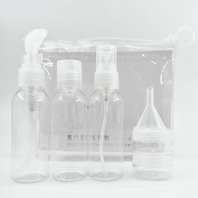 Reusable Toiletry Bottle Set For Girls , Liquid Shampoo Bottle Travel Kit
