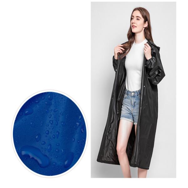 Reusable Biodegradable Rainwear Adult Women's Waterproof Raincoat for Outdoor Activities