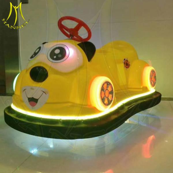 Hansel hot selling indoor plastic remote control kids ride on bumper racing car