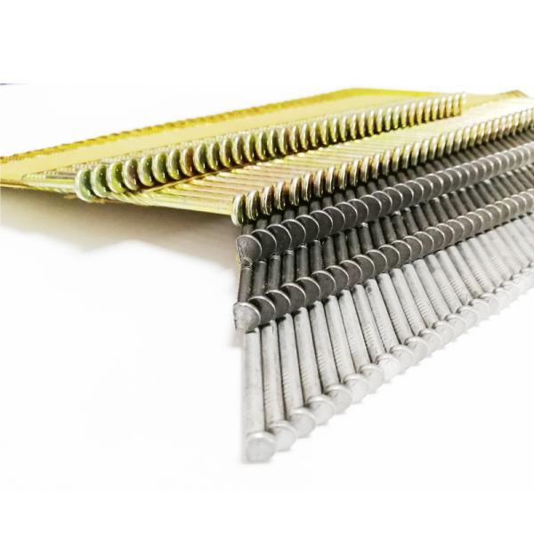 HDG Steel Galvanized Ring Shank 34 Degree Paper Strip Framing Nails for Construction
