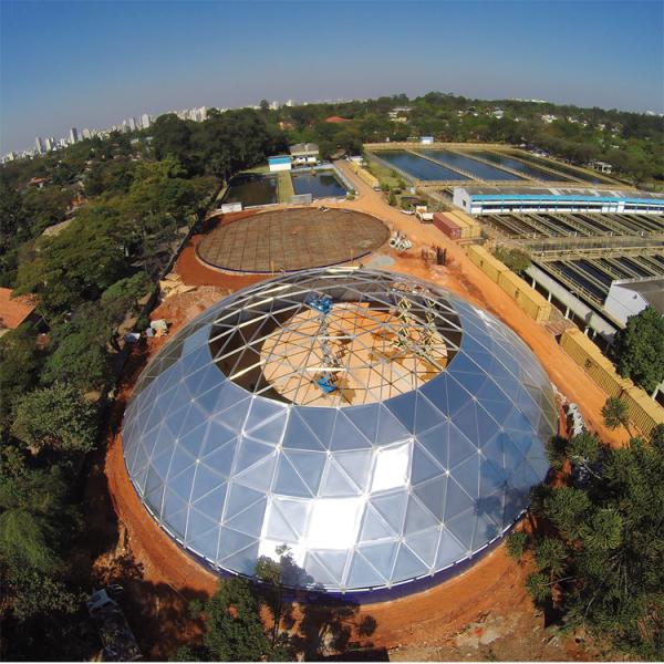 Геодезическое алюминиевое уплотнение крыши купола для резервуаров для хранения алюминиевых геодезических купольных крыш