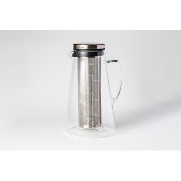 Heat Resistant Glass Water Filter Pitcher 1100ml Hand Blown Cold Brew Coffee Maker