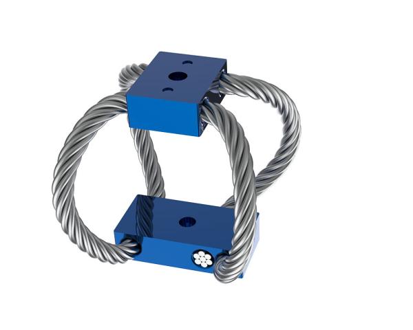 Isolateur de vibration de câble métallique de papillon pour le stabilisateur de cardan d'UAV